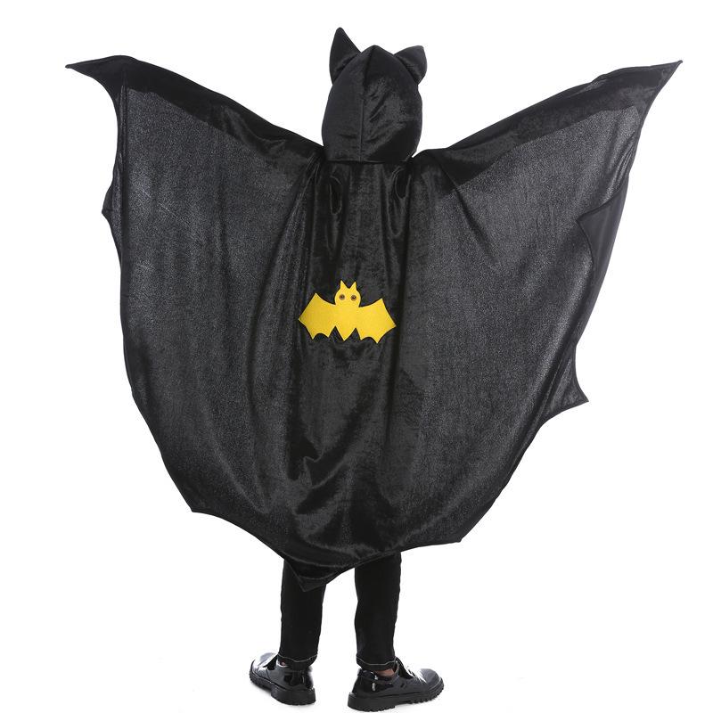 Kids' Halloween Bat Hooded Cape Cloak Vampire Costume