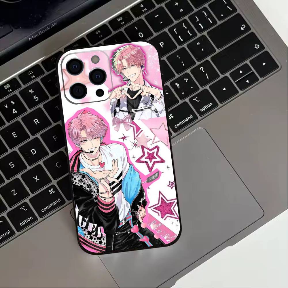 

T-Tamon s B-Side Phone Case For iPhone 17,16,15,14,13,12,11 Plus,Pro Max,XS,Soft Silicone Black Cover iPhone11PROMAX