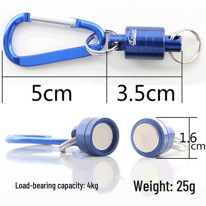 Strong Magnetic Climbing Buckle: Portable Anti-Lost Rope for Outdoor Fishing & Wireless Use