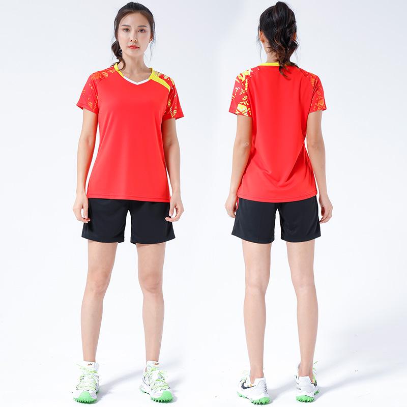 Breathable Team Volleyball & Badminton Competition Uniform Set with Custom Printing