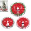 Soft And Comfy 80cm Holiday Tree Skirt Featuring Santa Claus And Reindeer