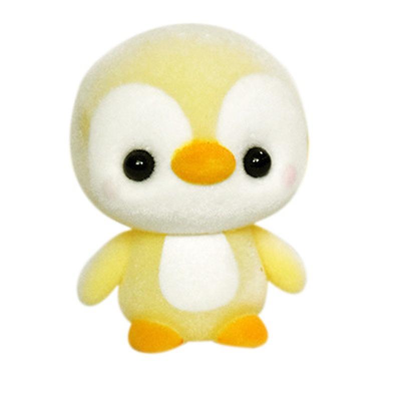 

1Pc 5.5CM Mini PVC Flocking Decoration Dolls Penguin 4 Colors Kawaii Doll Toy for Girls Little Exquisite Toy Christmas Gift Surprise жовтий