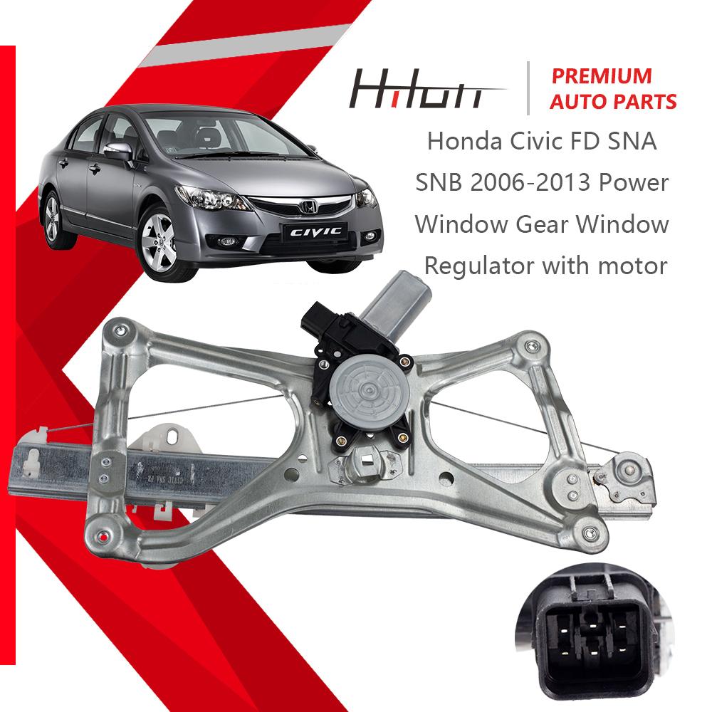 Стеклоподъемник с мотором Передний Задний Левый Правый для Honda Civic Front Left(6pin)