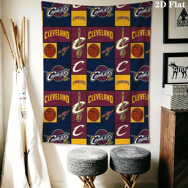 Cleveland Cavaliers Basketball Fabric Threepiece Set 1 Duvet Cover 2 Pillowcase Without Core Christmas Birthday Gift