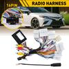 Car Stereo Radio Wiring Harness Cable Adapter Support JBL AMP for Toyota Corolla Highlander Prado Camry Vios Yaris Sienna RAV4