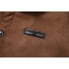 Heren Casual Multi-pocket Suède Fleece-gevoerd Rits-sluiting Opstaande Kraag Warme Jas