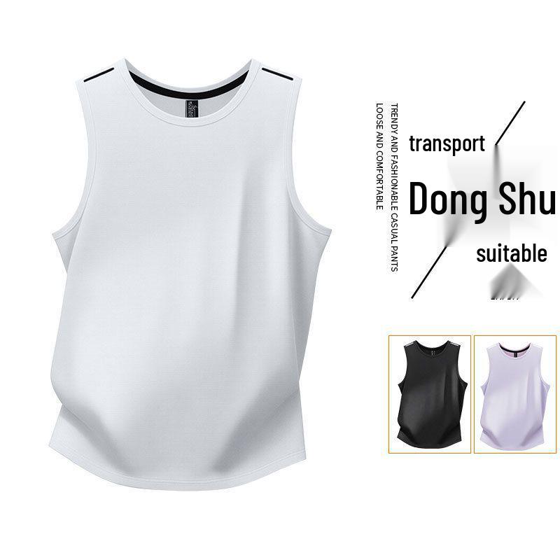 Ice Silk Quick-Dry Men s Trendy Sports Round Neck Tee - Summer 2026 Collection 2XL белый