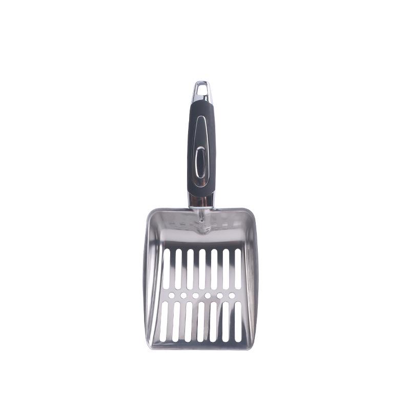 Large Stainless Steel Fine-Hole Cat Litter Scoop & Reptile Poop Shovel