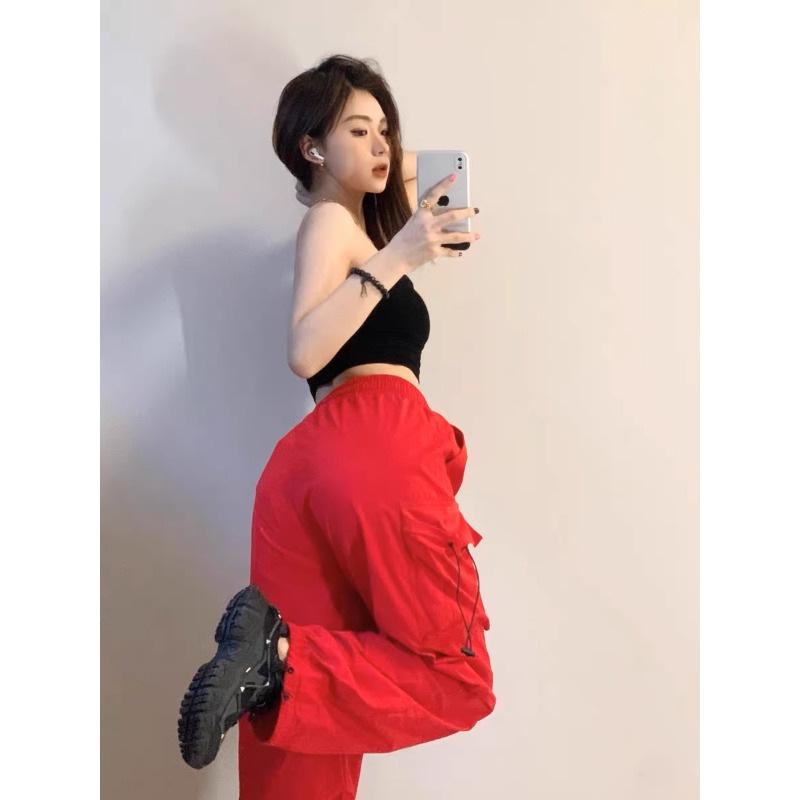 Women's Retro Hip Hop Wide-Leg Workwear Pants