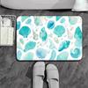 Shells Pattern Rug For Bath And Kitchen Super Absorbent Quick Dry Rubber Backed Dirt Resistant Bath Rugs Mats