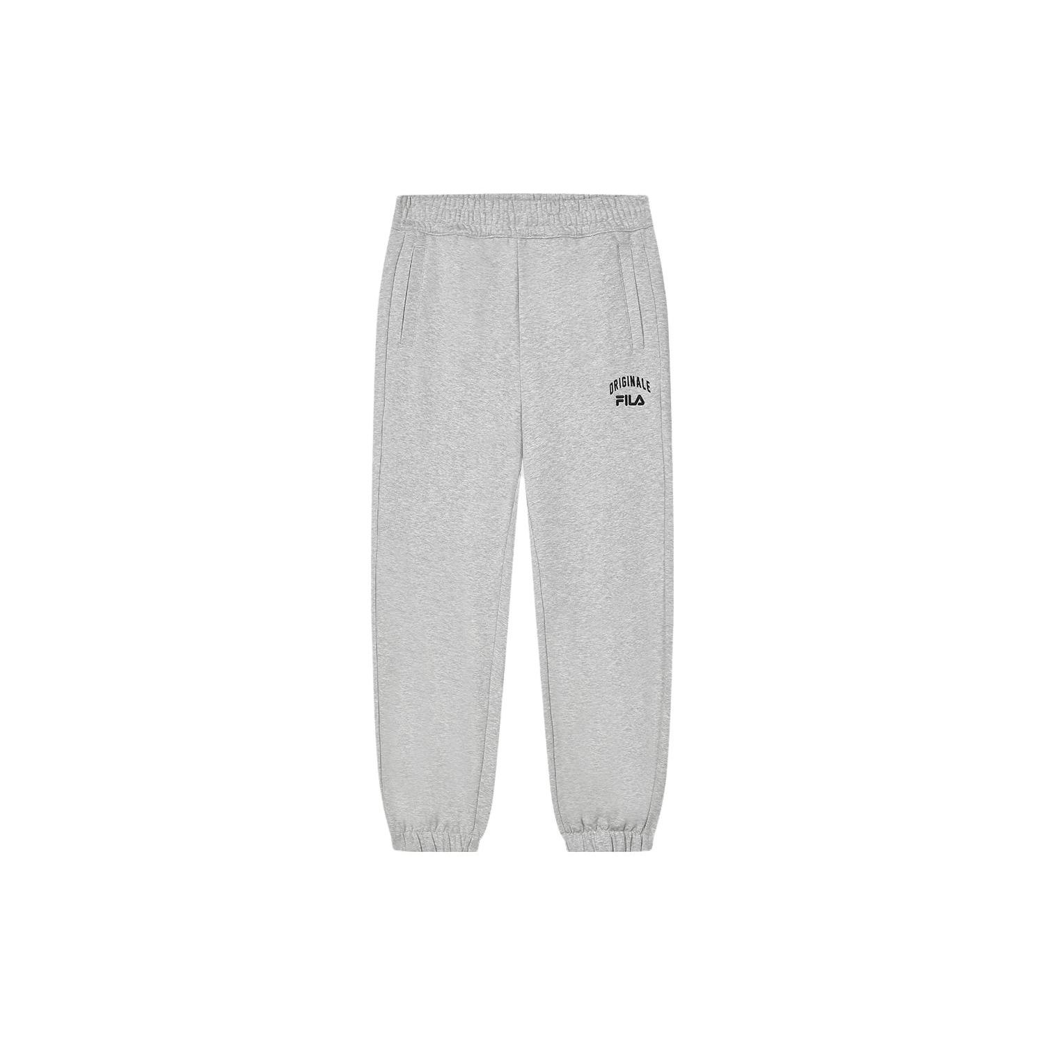 

FILA Embroidered Letter Cuffed Knit Sports Pants Men bottoms Light-Floral-Gray F11M349601F-MG L