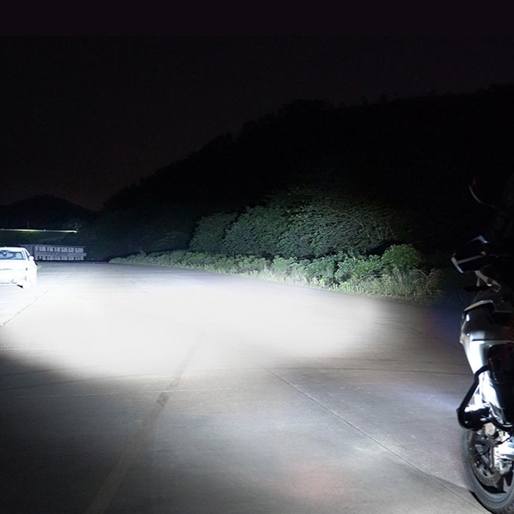 120W Car Motorcycle Headlight LED Work Light Dual Color Hi/Low Beam Spotlight 3 Lens Flashing Fog Lamps 12V 24V White/Yellow