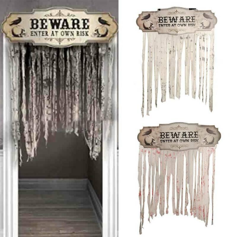 

Хэллоуин Выпускной Макияж Партии Украшения Дверь Топпер Хитрый Реквизит Ужас Занавес