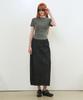 GENERALIDEA Acetate Twist Short Sleeve T-Shirt [Charcoal] / Gf2Lts520