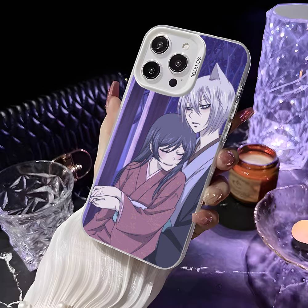 Anime K-Kamisama Kiss Handyhülle Für iPhone 16 15 14 13 12 11 Pro Max Weiß Ultraleicht Laser Metallisch Aurora Funda