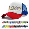 Custom Logo Sponge Mesh Cap Baseball Cap Outdoors Adjustable Solid Color Sunshade Sun Protection Snapback Advertising Cap