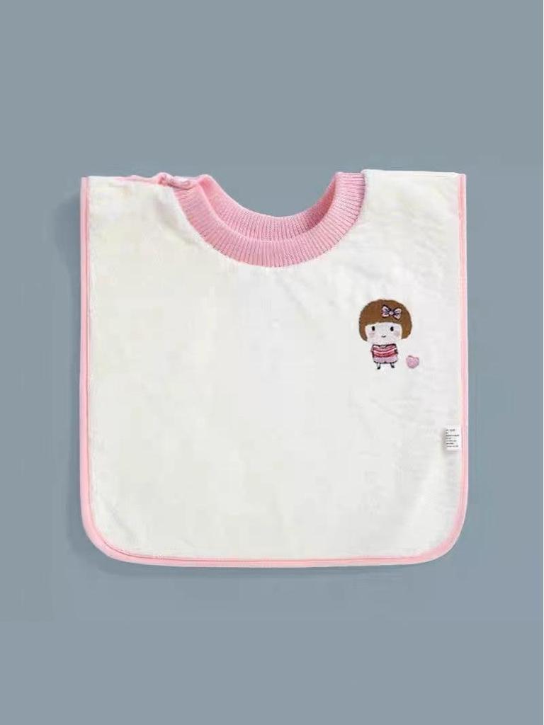 Waterproof Baby Bib & Washcloth Set: Ideal for Toothbrushing, Face Wiping, Mouthwash, and Keeps Clothes Dry.