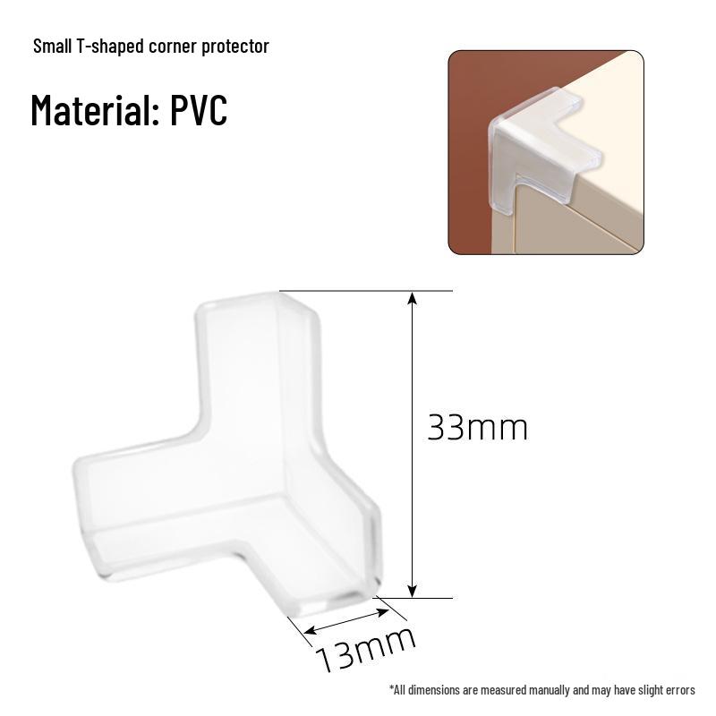 Kids' Protective Soft Silicone Table Corner Guards, Transparent Anti-Bump Cushion