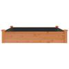 Raised Garden Bed with Liner Brown 120x120x25 cm Solid Fir Wood