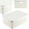 KADAX Basket With Lid Organizer Storage Container Box