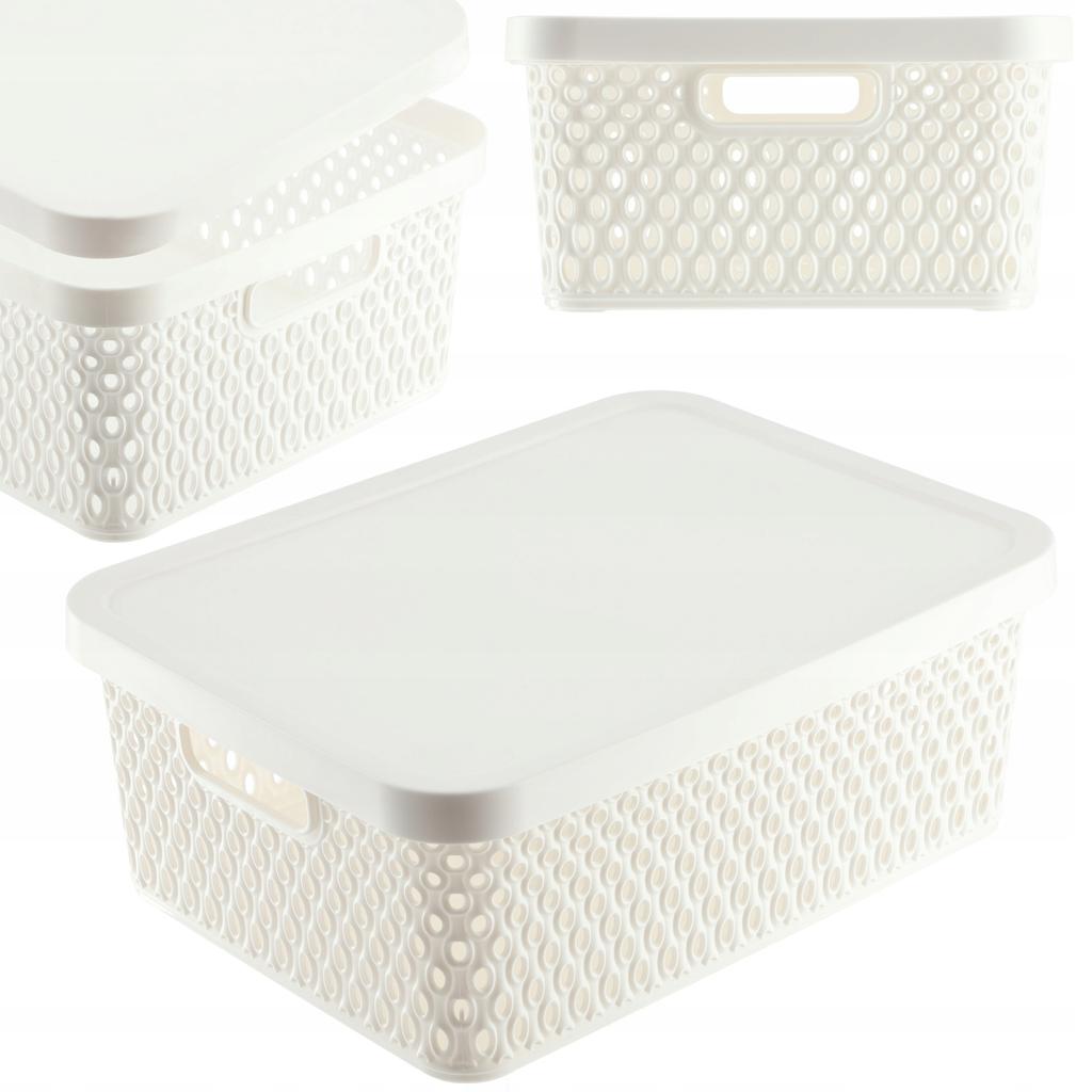 KADAX Basket With Lid Organizer Storage Container Box