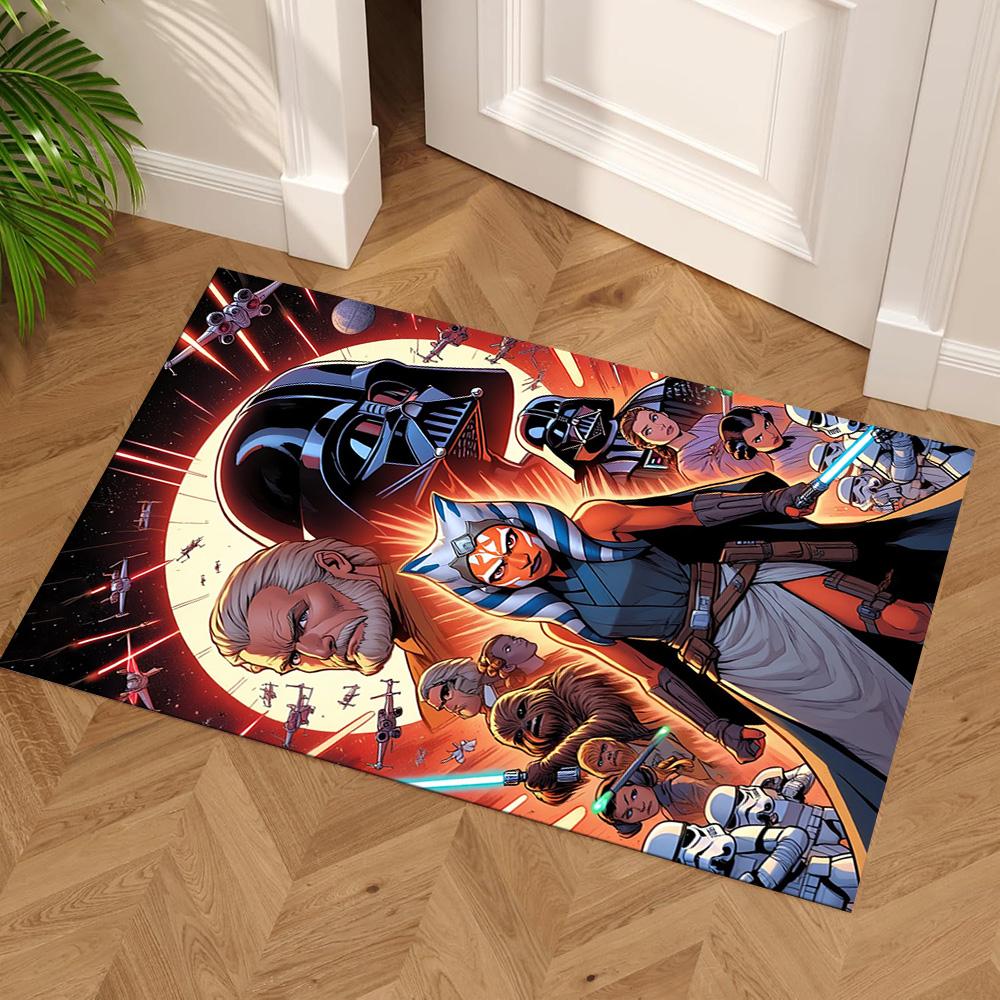 Star Wars Floor Rug Office Rug Perfect for Entryway Living Rooms Bedrooms Dining Room Anti-slip Rug Anime Office Decor