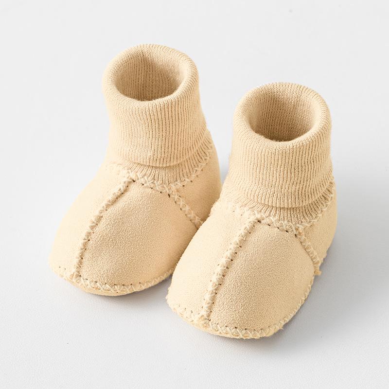 Warm Velvet Non-Slip Toddler Floor Shoes for Boys & Girls (0-3 Years)
