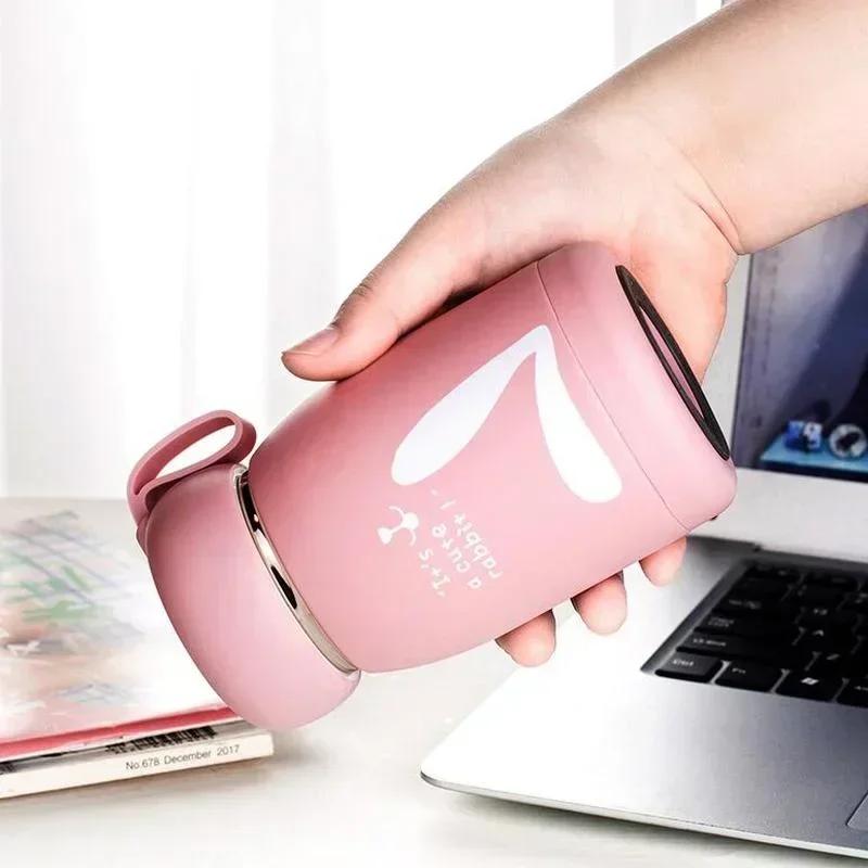 High Aesthetic 304 Stainless Steel Thermal Cup Big Belly Insulated Coffee Mug for Office Couple Water Bottle Water Bottles