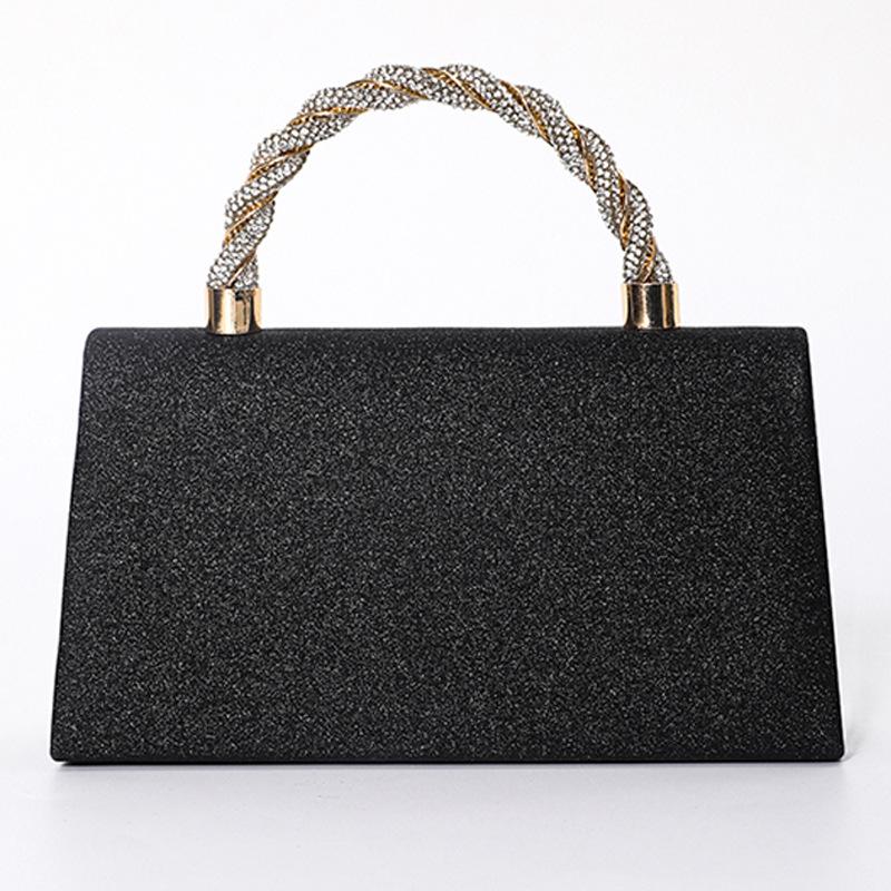 New High-Grade Banquet Clutch Bag Versatile Diamond Bow Chain Crossbody Evening Dress Purse
