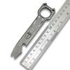 Twosun Titanium EDC Prybar Outdoor Prybar Bottle Opener with Pocket Clip