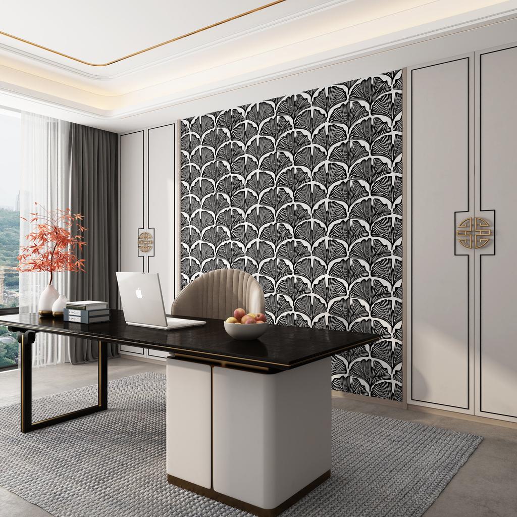 40cm modern style self-adhesive wallpaper tv living room wallpaper Decorative waterproof moisture-proof stripes home