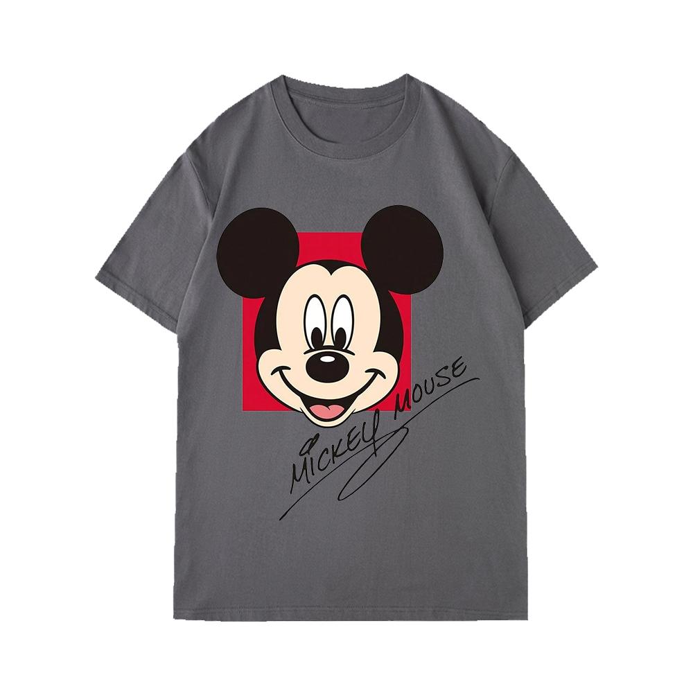 Disney Classic Mickey Mouse T Shirt Summer Cotton Short Sleeve Unisex Couples T-Shirt Stylish Cute Men Women Clothing Hip Hop Te