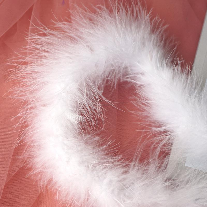 Белые полоски перьев индейки для украшения головных уборов и одежды