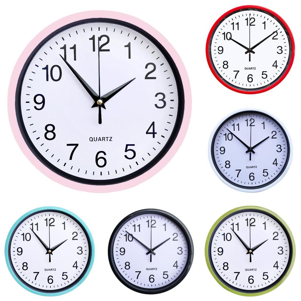 Modern Round Kitchen Wall Clock With Quartz Movement For Living Room Decor