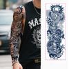 Ganzarm Kräutersaft Tattoo Aufkleber Wasserdicht Nicht Reflektierend Halbpermanent Dunkle Blume Arm Tattoo Aufkleber