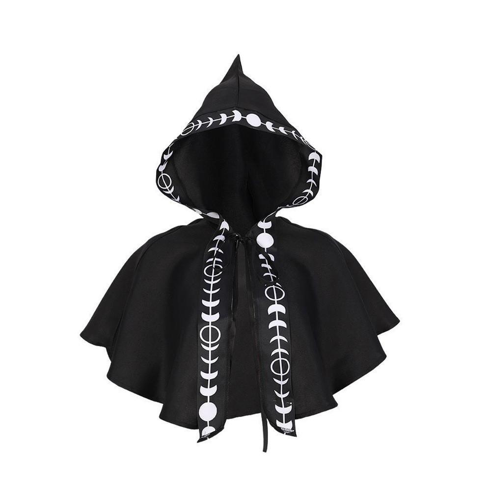 Luxurious Medieval Polyester Hooded Cloak Cape In Vibrant Colors Theatrical For