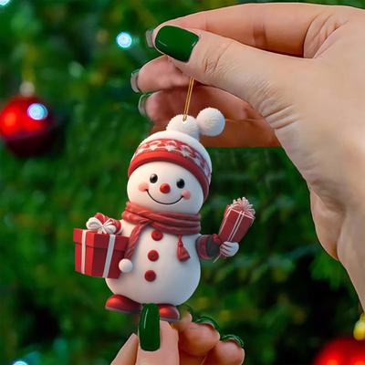 Christmas Decoration Pendant Cartoon Christmas Snowman Pendant Home Garden Christmas Tree Pendant Party Decoration Decoration