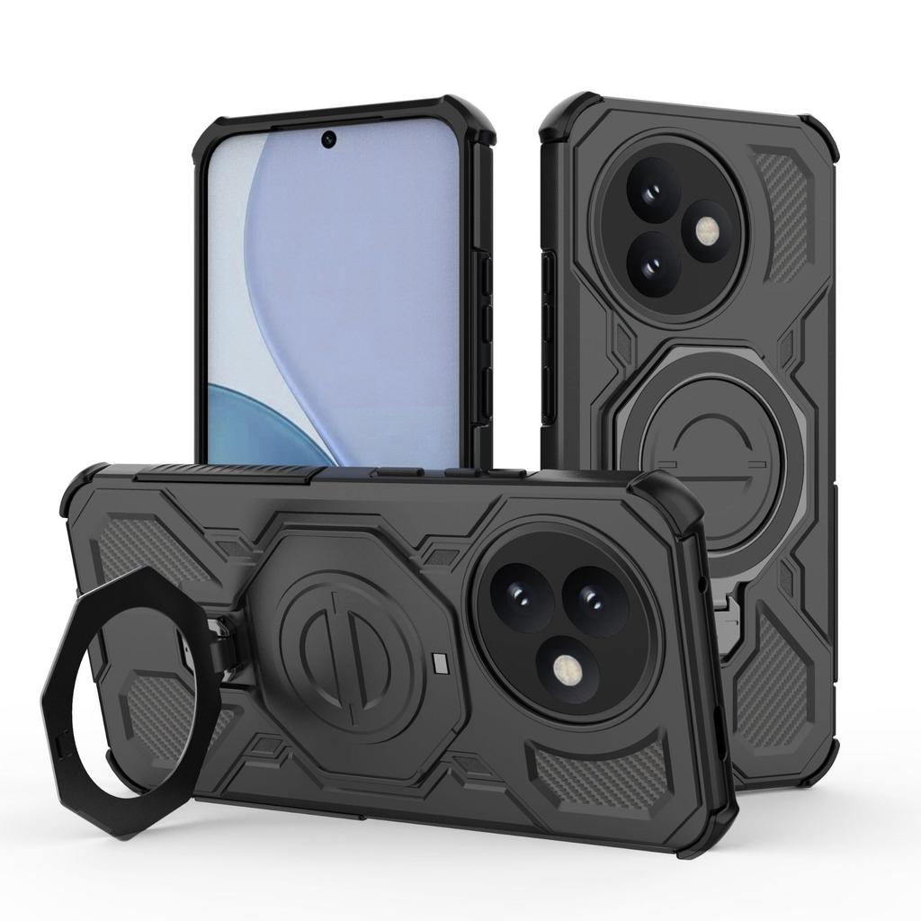 Xiaomi Redmi K80 Ultra Magnetic Ring Case 360° Rotatable [Military-Grade Drop Protection] + Metal Plate for MagSafe Phone Case