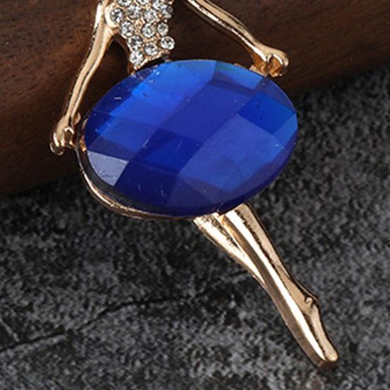 Zinc Alloy Keychain Pendant, Ballet Girl Shape Key Holder with Imitation Gemstones Rhinestones, Easy to Install Bag Charm