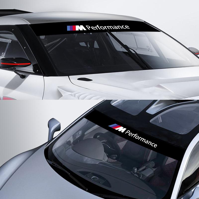 Car Front Windshield Stickers Front and Rear Decorative Emblem For BMW M E34 E36 E60 E90 E46 E39 E70 F10 F20 F30 X5 X6 X1 M3 M5 M6 E71 F01 F02 F87