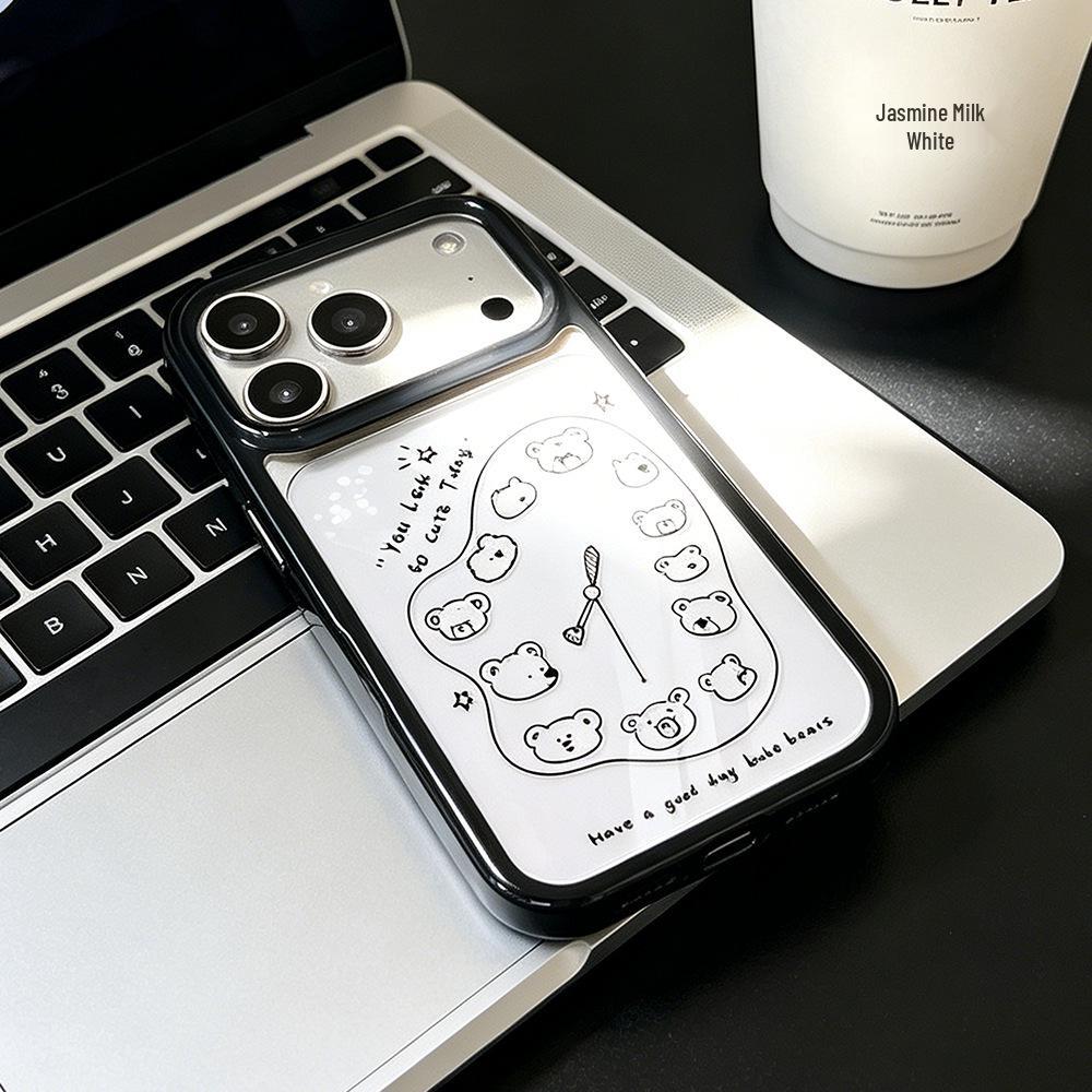 

Black Bear Compatible iPhone 17 Pro Drop-proof Transparent Case for Apple 16/15/14 iPhone 12 Pro Max