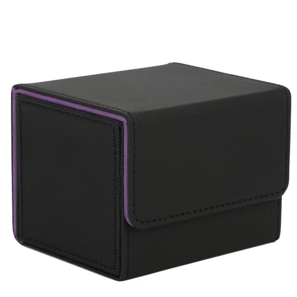 

Venssu Сховище для колекційних карток Горизонтальне PU 120 з Duel та іншими протекторами Малий розмір з фіолетовим кейсом, Кейс, Коробка, Завантаження, Магнітний, Шкіряний,