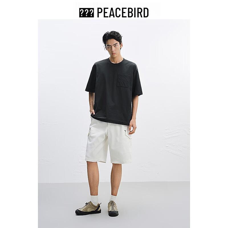 Peacebird Men's Heavyweight Outdoor Chest Pocket T-Shirt