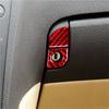 2Pcs Red Carbon Fiber Interior Glove Box Lock Cover Trim For Lexus GS300/350/460
