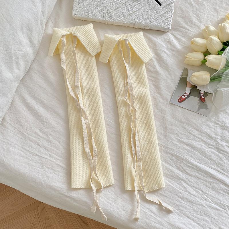Women Leg Warmers Ballet Style Sweet Girls Long Socks Stockings Knitted Foot Cover Knee Socks JK Lolita Girls Leg Warmers