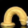 Silicone Eggless Oversized Dildo Oversized Thick and Extra Long Golden Giant Simulated Dildo Stallion Anal Plug