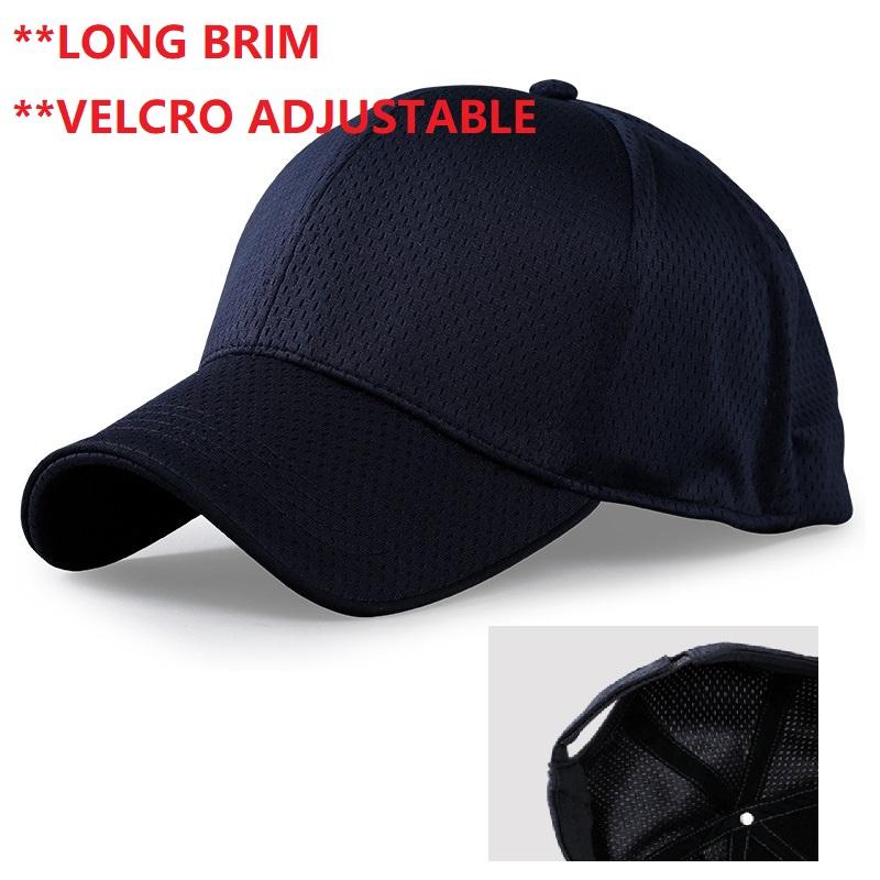 Spring Summer Mesh Baseball Cap for Men Women Big Head Trucker Cool Hat Plus Size Outdoor Sports Running Caps 56-60cm 60-65cm -