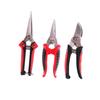 Silver and Red Pruning Shears Set Heavy Duty Bypass Pruners Professional Flower Shears