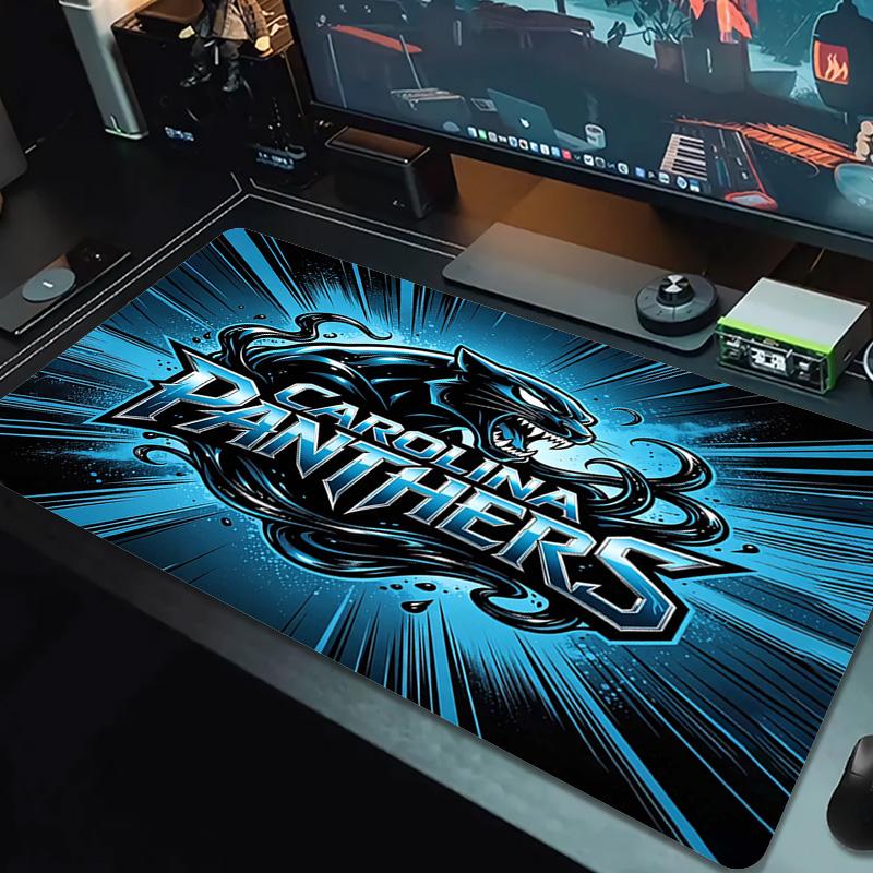 Carolina Panthers Color Mouse Pad Large Gaming Table Cushion Non-slip Laptop Tablet Big Mousepad XXL Mat Mini PC Playmat With Lock edge