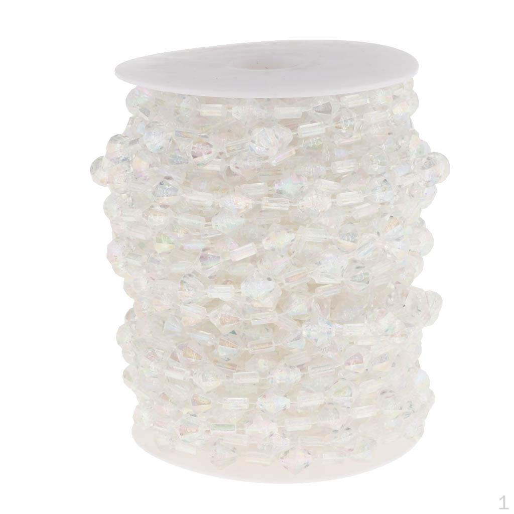 20 5m Wedding Christmas Acrylic Beads Strand